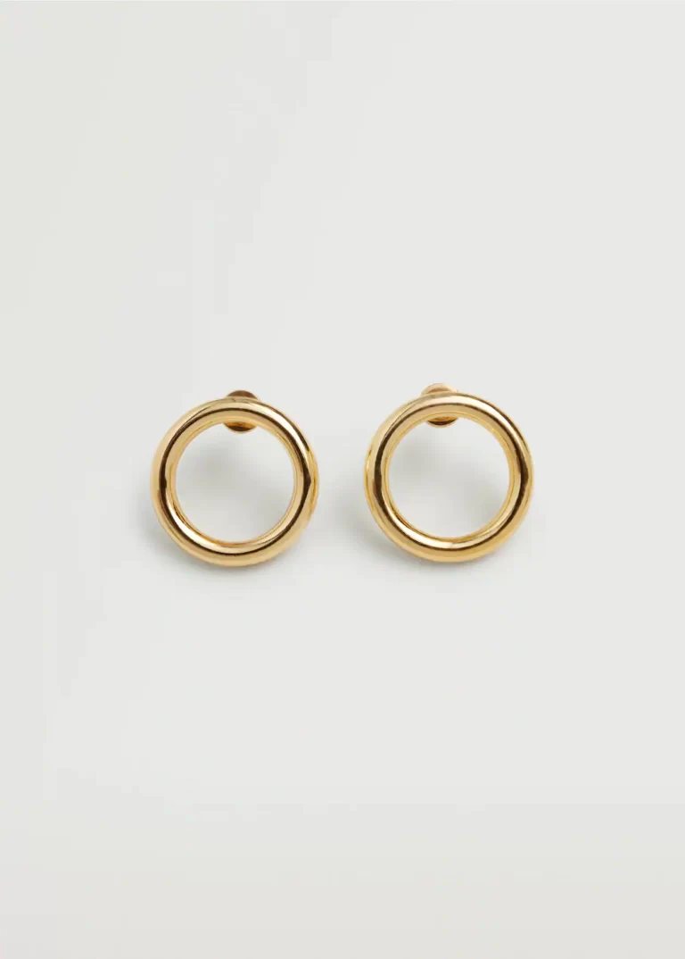 Embossed hoop earrings